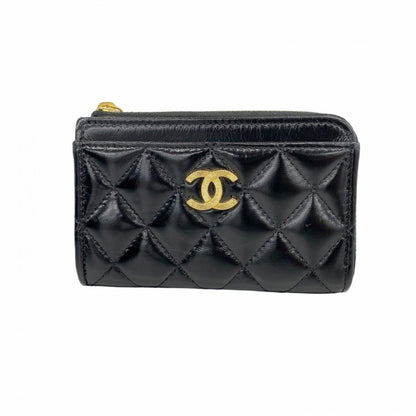 Leather Chanel Coin Purse/ Coin Case Patent