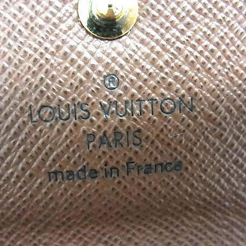 Louis Vuitton Monogram 4 Key Case M62631 Brown Leather