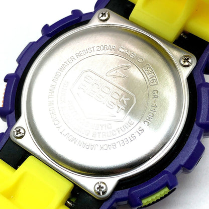 G-Shock Casio Watch Ga-110Hc-6A Hyper Colors Big Case Purple Yellow Pink Painted Ana-Digi Released