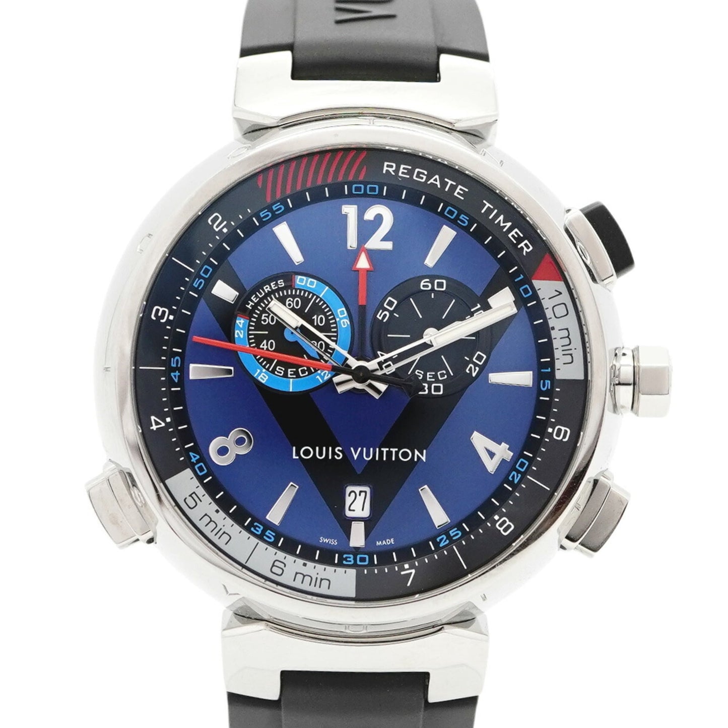Louis Vuitton Tambour Q102D Blue Dial
