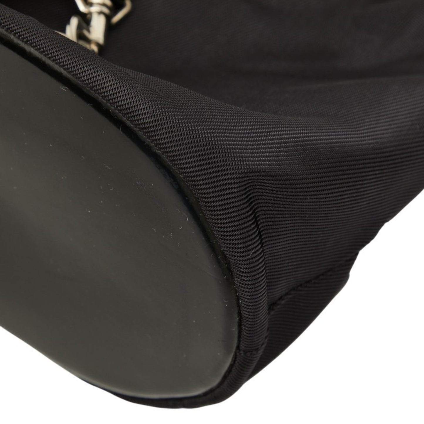 Gucci Bamboo Handbag/Shoulder Bag 2Way 003 2854 Black Nylon Leather