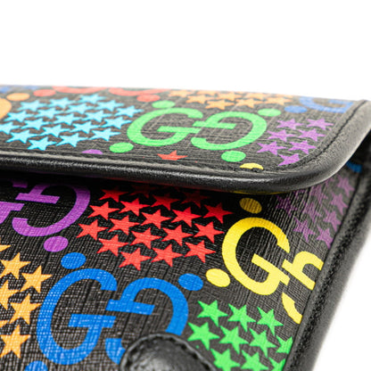 Gucci Gg Psychedelic Waist Bag/Body Bag 598113 Black/Multicolor Leather