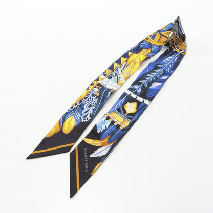 Hermes Herms Twilly Dance Pacifique Silk Scarf For Women In Black