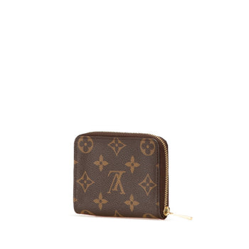 Louis Vuitton Monogram Zippy Coin Purse Case M60067 Brown Pvc Leather