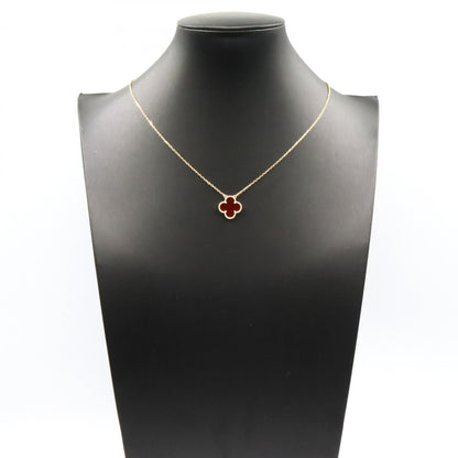 Van Cleef & Arpels Vintage Alhambra Necklace With Carnelian