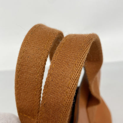 Hermes Herms Valparaiso Pm Tote Bag In Toile Chevron Orange