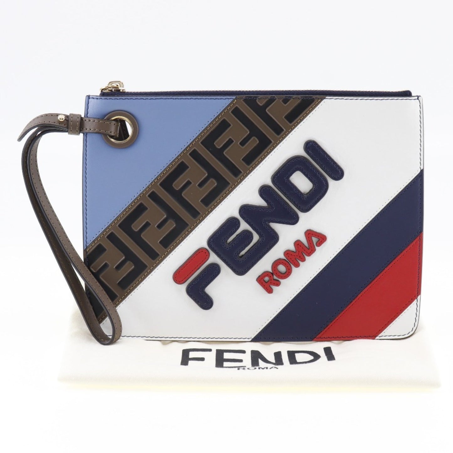 Leather Fendi Clutch Bag