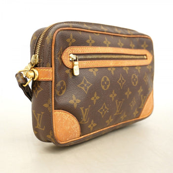 Louis Vuitton Monogram Marly Dragonne Gm Clutch Bag M51825 Brown