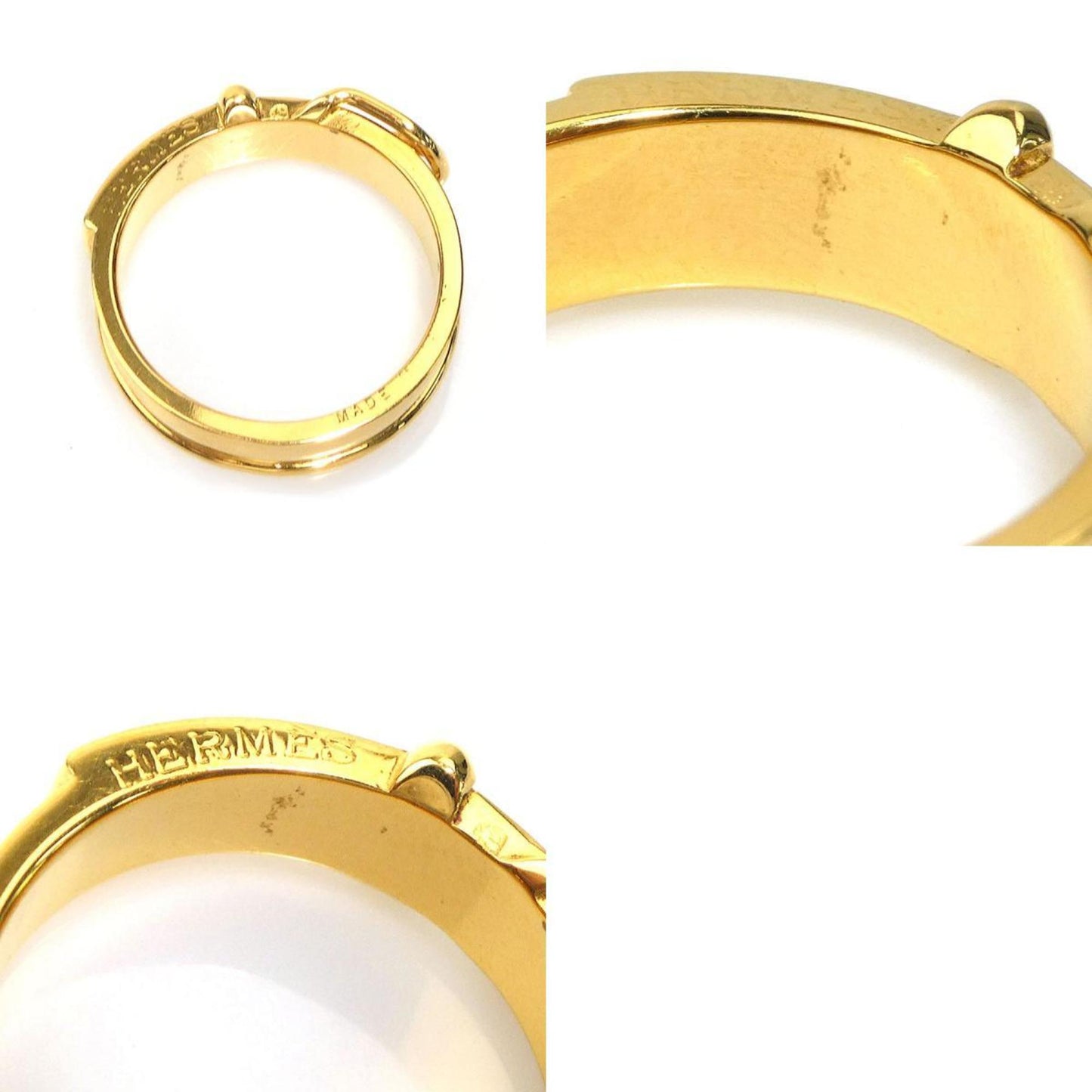 Hermes Herms Scarf Ring With Belt Motif