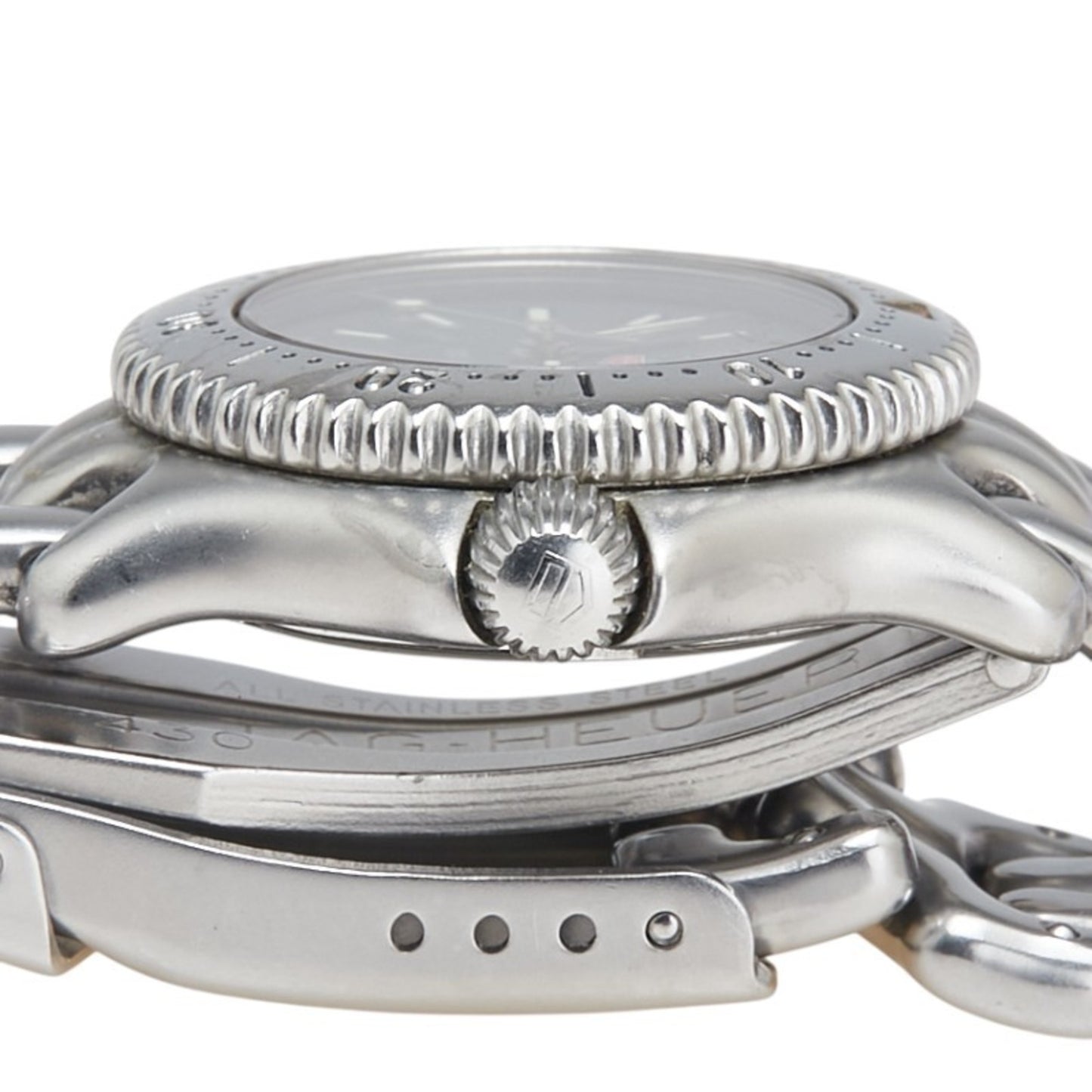 Tag Heuer Professional Watch S99.208M Quartz Black Dial Stainless Steel