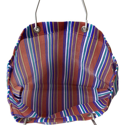 Marni Flower Market Striped Tote Bag Handbag Multicolor