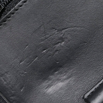 Chanel Cambon Line Coco Mark Chain Shoulder Bag Wallet Black Lambskin Enamel