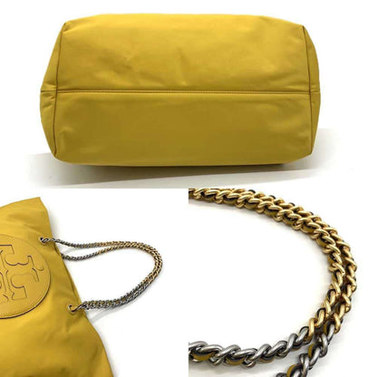 Tory Burch Ella Chain Tote In Yellow Nylon