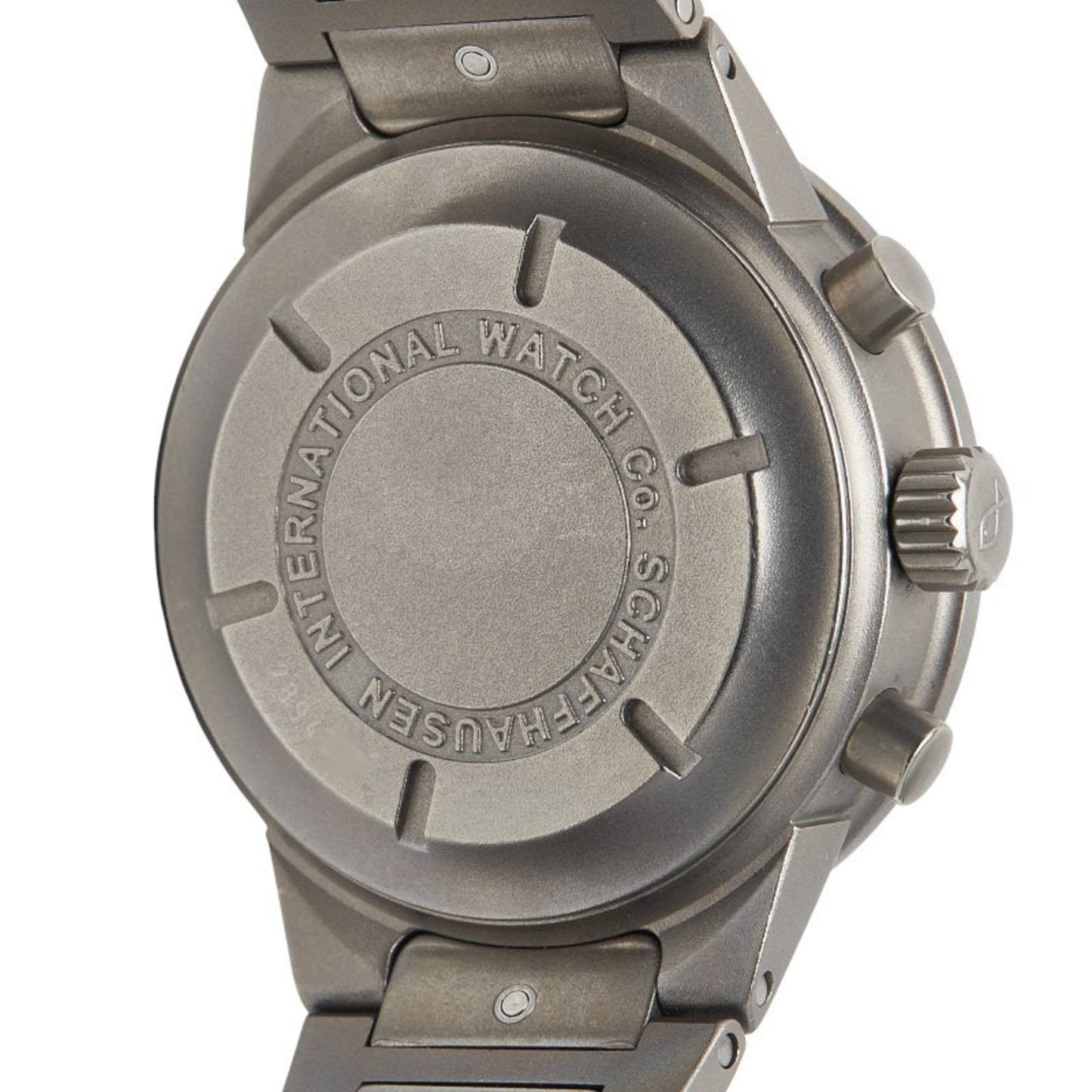 Iwc Schaffhausen Gst Chronograph Watch Iw370703 Automatic Black Dial Titanium