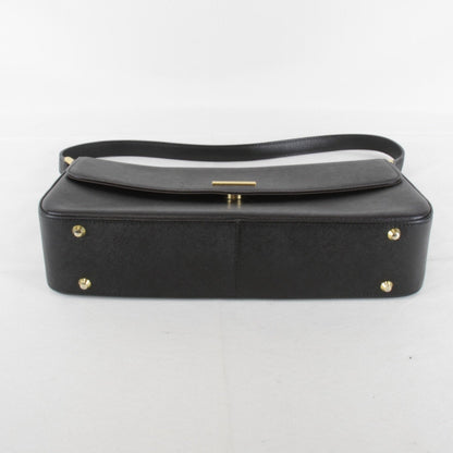 Burberry Shoulder Bag Leather Black
