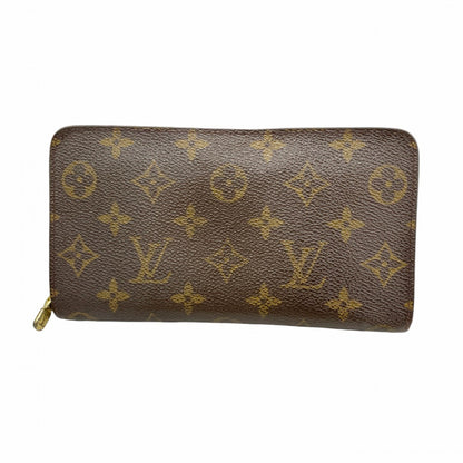 Louis Vuitton Monogram Porte Monne Zip Long Wallet M61727 Brown