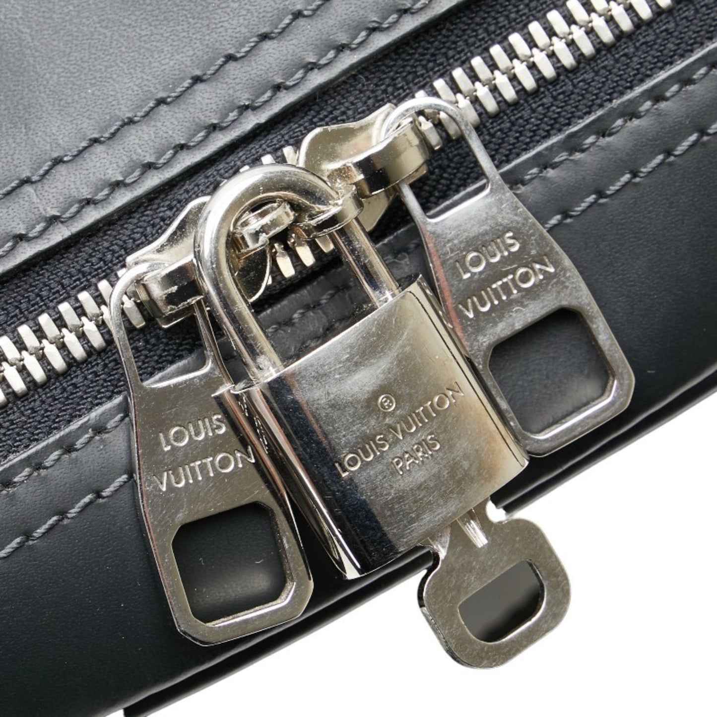 Louis Vuitton Damier Cobalt Porto Document Bag Shoulder N41347 Navy Pvc Leather
