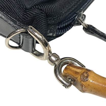 Gucci Bamboo 000 2032 0509 Black Shoulder Bag/Handbag
