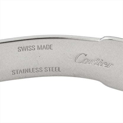 Cartier Must 21 Chronoscaph Vantianne 2424 W10125U2 Quartz Watch With Black Dial And Stainless Steel