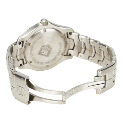 Tag Heuer Link Wj1110 Quartz Watch With Black Dial And Stainless Steel