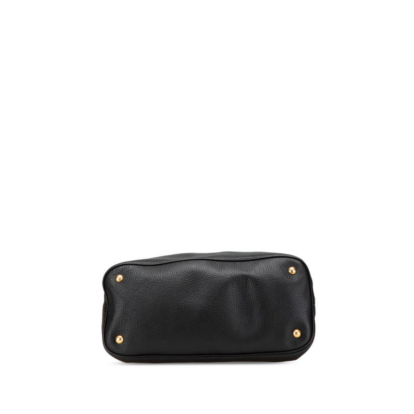 Prada One-Shoulder Bag Br4892 Black Calf Leather