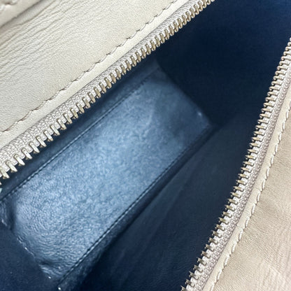 Celine Luggage Nano Shopper 2-Way Tote Bag/Shoulder Bag In Two-Tone Beige