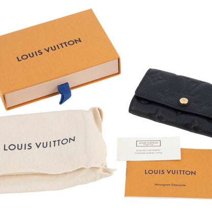 Louis Vuitton Key Case Multicle 6 M64421 Monogram Empreinte Leather Black