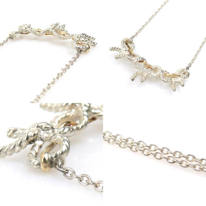 Tiffany & Co. Triple Ribbon Necklace In 925 Sterling Silver And 18K Gold