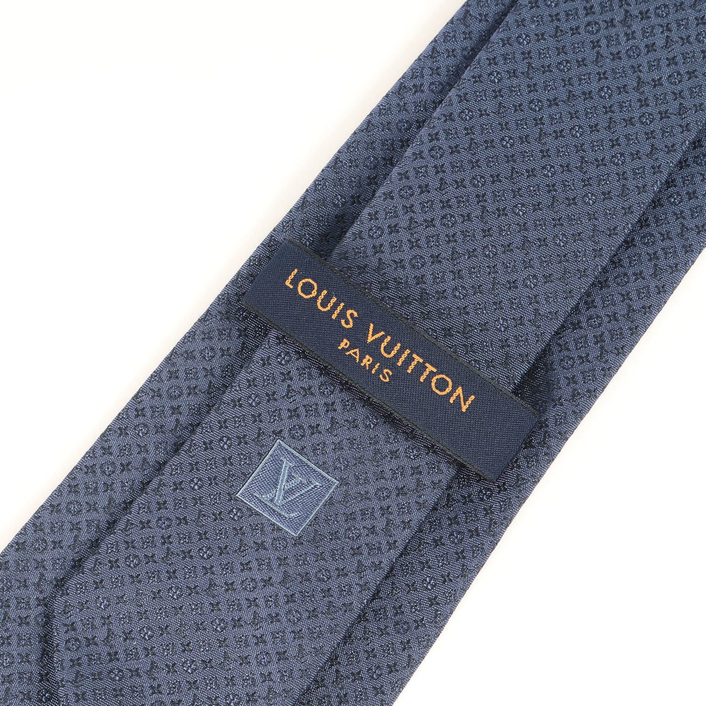Louis Vuitton Louis Vuitton Micro Monogram Silk Cravate Tie Mr0230 Navy Blue