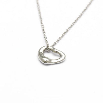Tiffany Open Heart Necklace With Diamonds Platinum Diamond Men