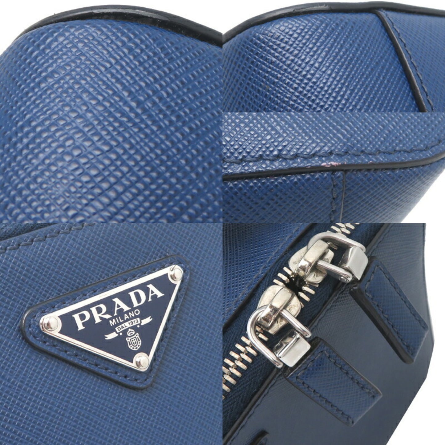 Prada Brick Saffiano Men'S Shoulder Bag 2Vh069 In Leather