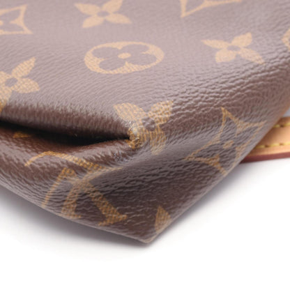 Louis Vuitton Pallas Clutch Monogram Poppy Petal Handbag Coated Canvas Leather