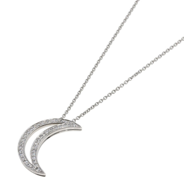 Tiffany Moon Diamond Necklace In Platinum Pt950