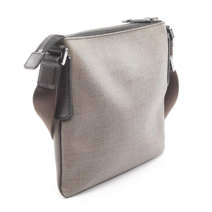 Bvlgari Weekend Shoulder Bag In Coated Canvas And Leather