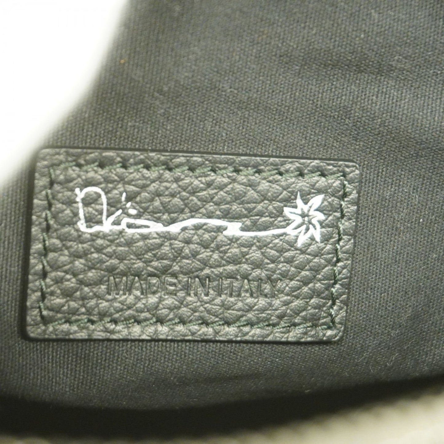 Christian Dior Shoulder Bag Saddle Leather Black