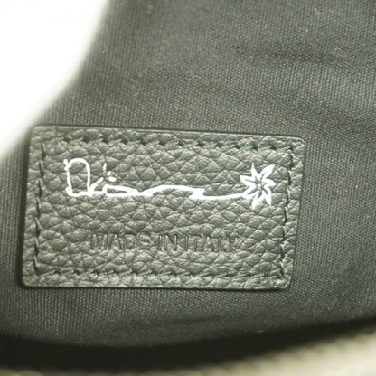 Christian Dior Shoulder Bag Saddle Leather Black