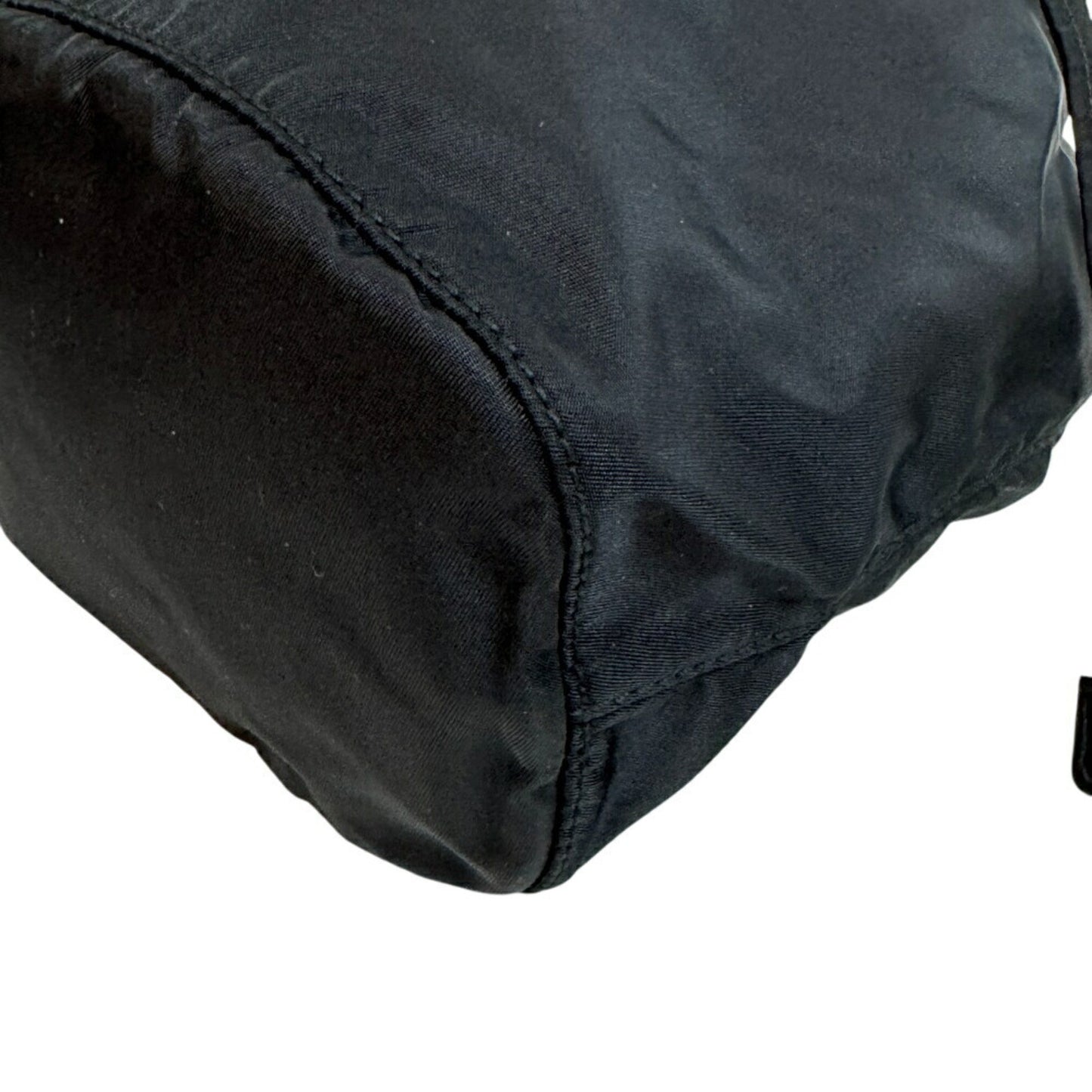 Prada 1Na369 Handbag Triangle Plate Pouch Black