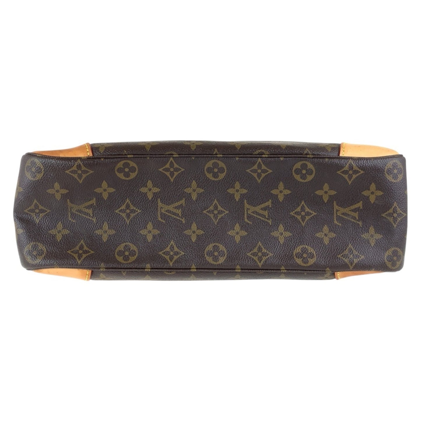 Louis Vuitton Monogram Boulogne 35 Brown Leather Shoulder Bag With Gold Hardware