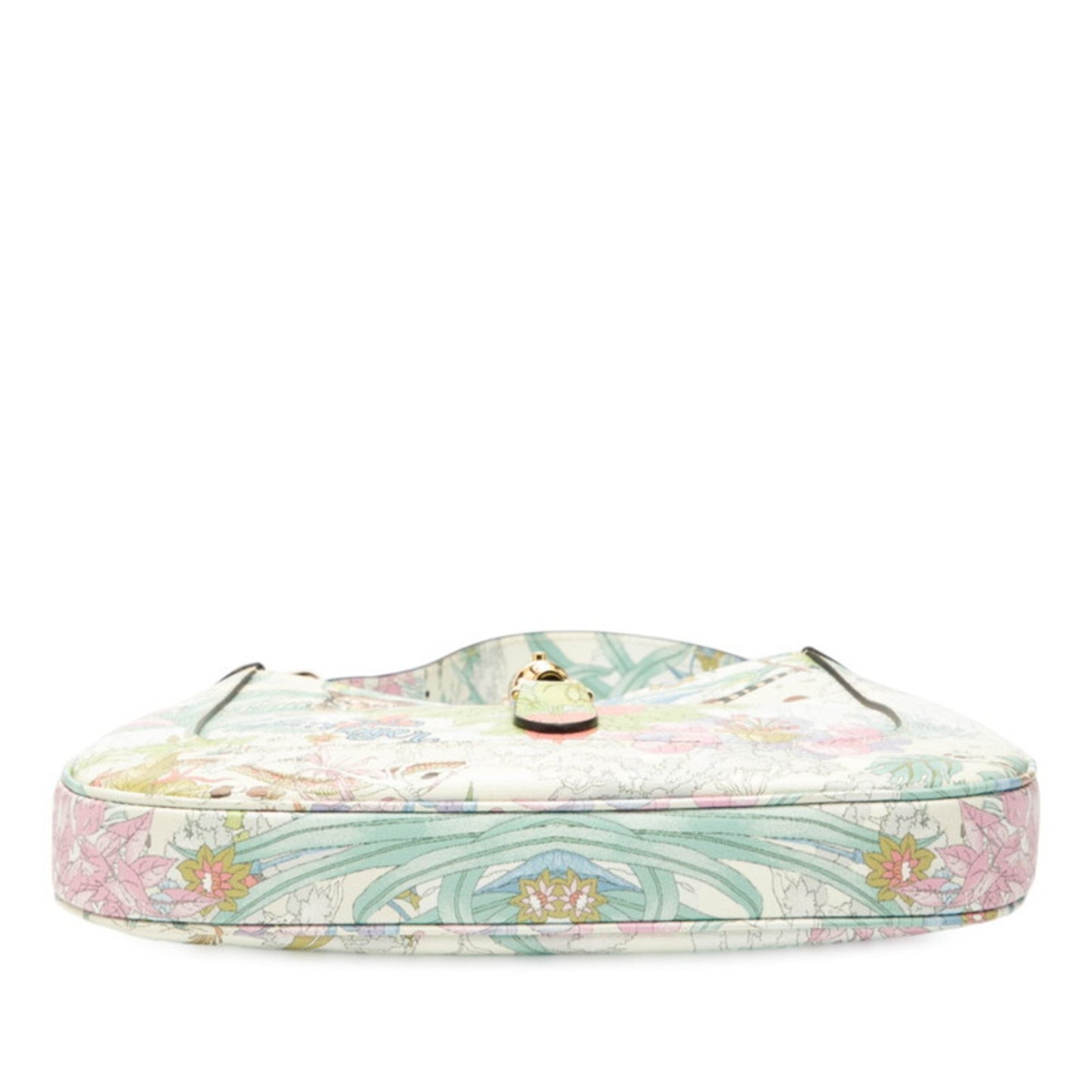 Gucci Jackie 1961 Tiger Motif Handbag/Shoulder Bag 636709 White/Multicolor Leather