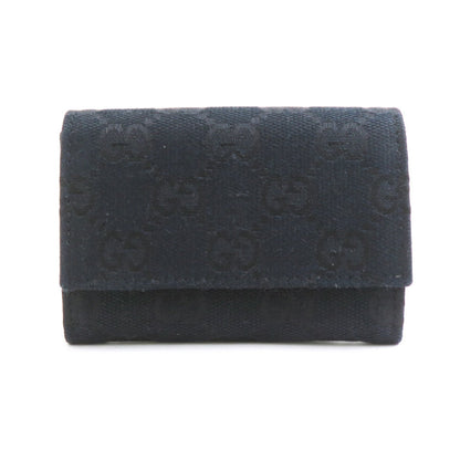 Gucci Wallet/Coin Case Gg Canvas Black