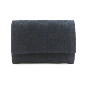 Gucci Wallet/Coin Case Gg Canvas Black