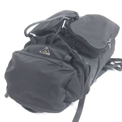 Prada 2Vz019 Saffiano Leather Re-Nylon Triangle Logo Backpack/Daypack