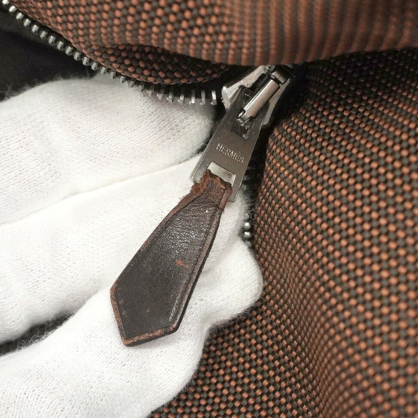 Hermes Herms Air Line Cabas Canvas Tote Bag