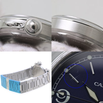 Cartier Pasha C Big Date W31047M7 Navy Watch For Men And Women