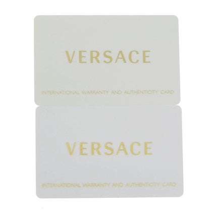 Versace Vera Watch Wr5 Stainless Steel X Leather Gold Quartz Analog Display