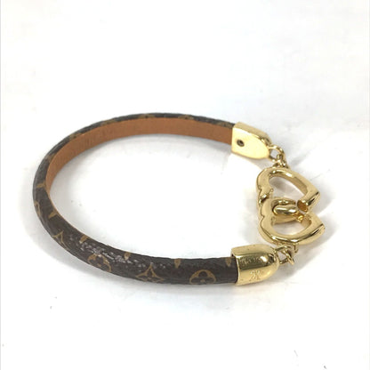 Louis Vuitton M6758F Monogram "Say Yes" Heart Bangle Bracelet In Canvas