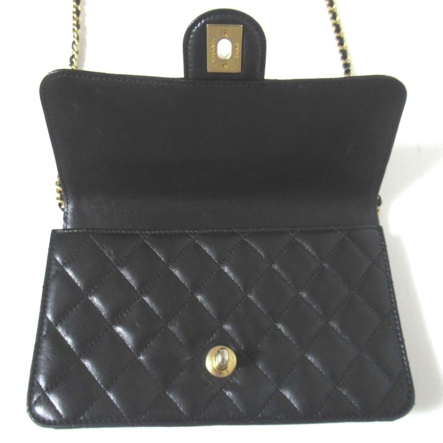 Chanel Matelasse Coco Mark Turnlock Chain Shoulder Bag