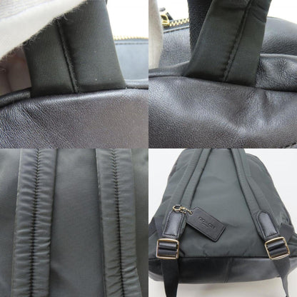 Coach Backpack/Daypack F58314 Signature Leather Dark Brown Black