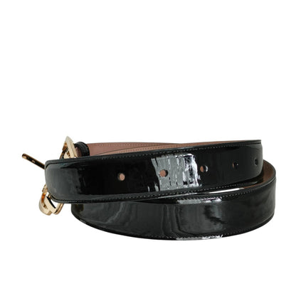 Dolce & Gabbana Women'S Patent Leather Pin Buckle Belt
