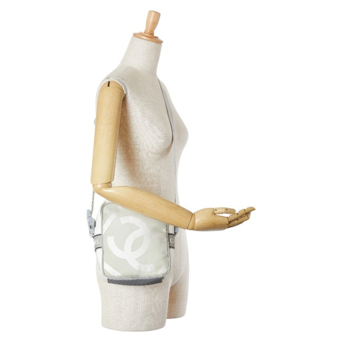 Chanel Sport Line Coco Mark Crossbody Shoulder Bag In White